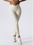 Legging avec Cordon De Serrage (Push Up) Leggings helankezatrening.com XS Ivoire