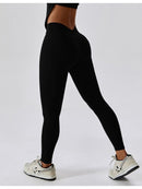 Legging Avec Poche Arrière Sport - Sans Couture Leggings helankezatrening.com sa Noir