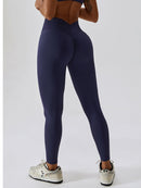 Legging Ceinture Vente Plat Push Up (Sans Couture) Leggings helankezatrening.com sa Bleu