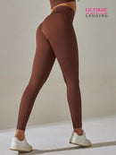 Legging Côtelé Push Up - Ultime-Legging Leggings Ultime-Legging sa Marron