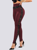 Legging Dentelle Taille Haute Leggings helankezatrening.com sa Bordeaux