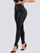 Legging Dentelle Taille Haute Leggings helankezatrening.com sa Noir