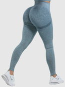 Legging Effet Push Up Sport Leggings helankezatrening.com sa Bleu grisé