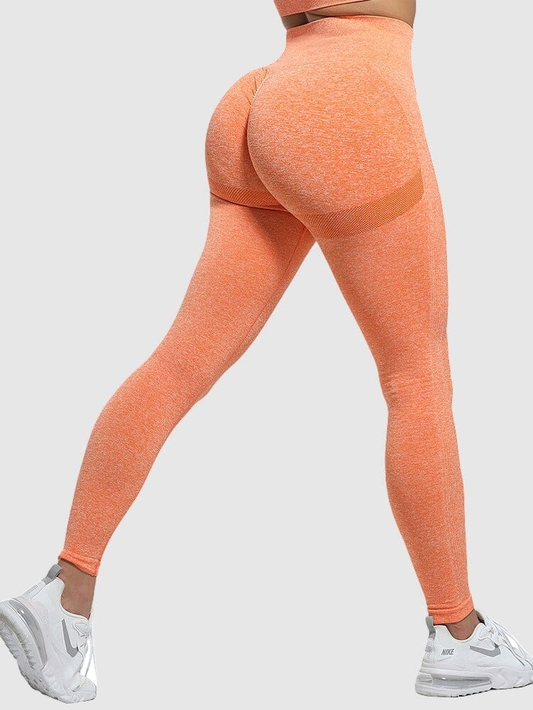 Legging Effet Push Up Sport Leggings helankezatrening.com sa Orange