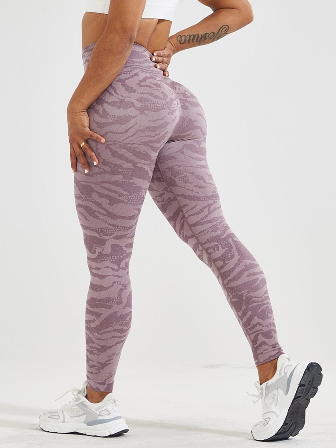 Legging Effet Seconde Peau Sport Leggings helankezatrening.com sa Violet