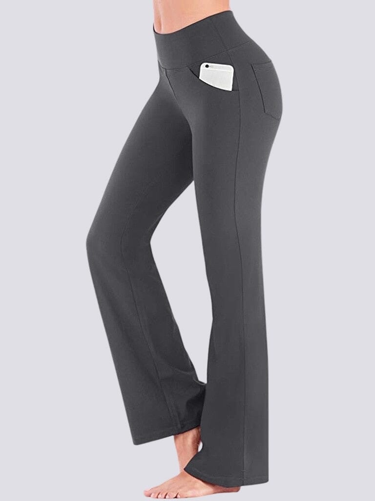 Legging évasé Taille Haute Leggings helankezatrening.com sa Gris