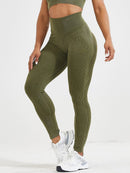 Legging Extra Push Up Côtelé Leggings helankezatrening.com sa Kaki