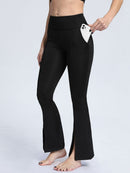 Legging Fente Devant - Noir (Poches) Leggings helankezatrening.com sa