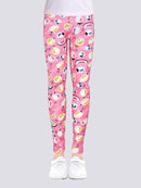 Legging Fille Rose Imprimé Leggings helankezatrening.com 4 - 5 ans