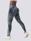 Legging Fitness Amincissant Sport (Push Up) Leggings helankezatrening.com sa Bleu grisé