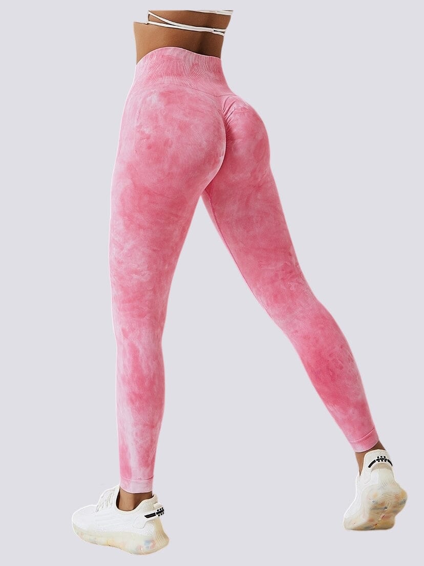 Legging Fitness Amincissant Sport (Push Up) Leggings helankezatrening.com sa Rose