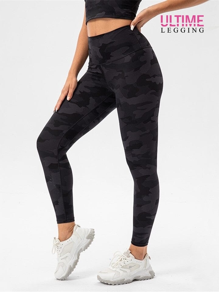 Legging Fitness Camouflage - Ultime-Legging Leggings helankezatrening.com sa Noir