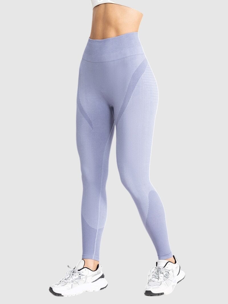 Legging Gym Fitness - FoxyFit Leggings helankezatrening.com sa Bleu grisé