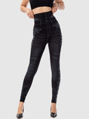 Legging Imitation Jean Leggings helankezatrening.com sa Noir