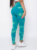 Legging Imprimé Push Up Sport Leggings helankezatrening.com XS Bleu