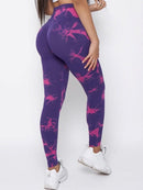 Legging Imprimé Push Up Sport Leggings helankezatrening.com XS Violet