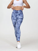 Legging Imprimé Taille Haute Sport Leggings helankezatrening.com sa Bleu