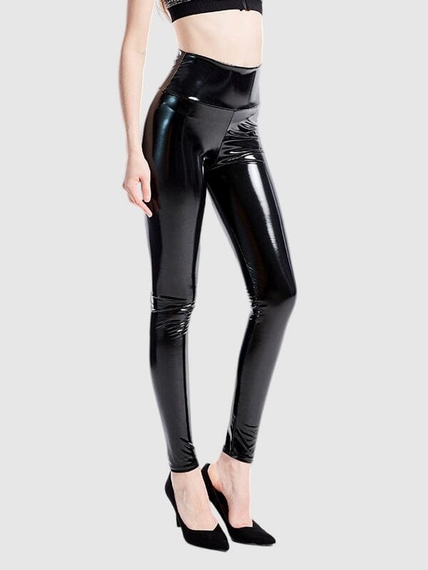 Legging Latex Brillant Leggings helankezatrening.com sa Noir