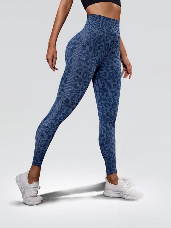 Legging Leopard Sport helankezatrening.com sa Bleu