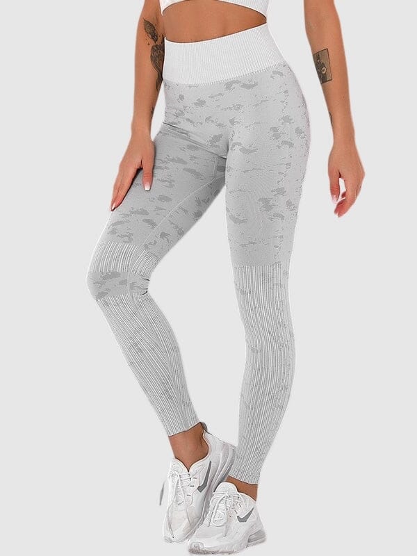 Legging Militaire Sans Couture - Nelly helankezatrening.com XS Gris