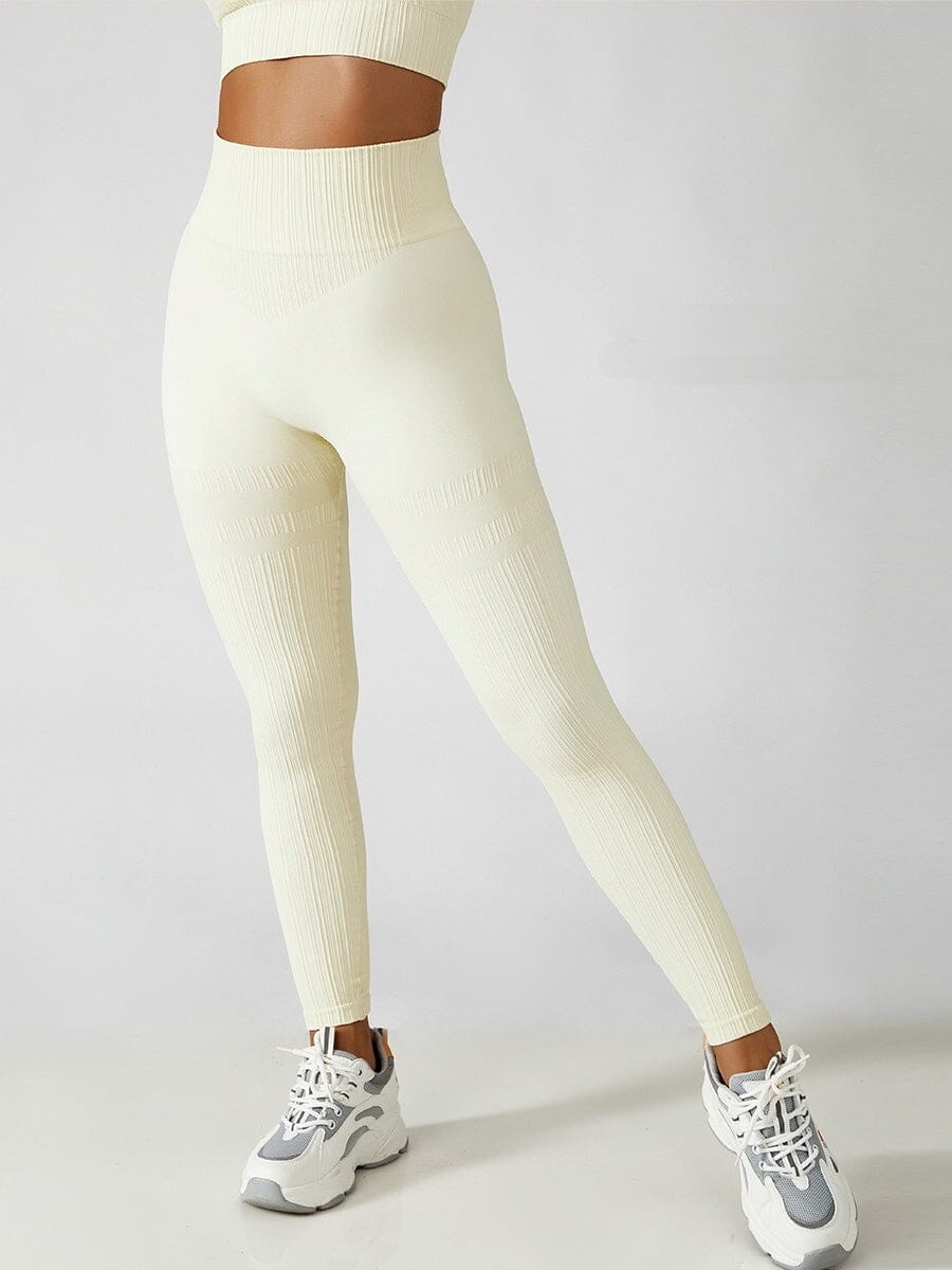 Legging Plissé Push Up helankezatrening.com sa Blanc