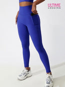 Legging Poche Latérale Push Up - Ultime-Legging Leggings helankezatrening.com sa Bleu