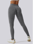 Legging Push Up Moulant (Sans Couture) Leggings helankezatrening.com sa Gris