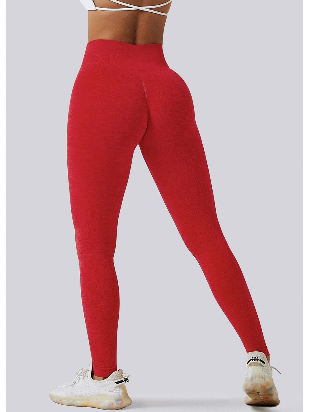 Legging Push Up Moulant (Sans Couture) Leggings helankezatrening.com sa Rouge