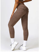 Legging Push Up Poches Chiné - Joséphine Leggings helankezatrening.com sa Café