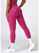 Legging Push Up Poches Chiné - Joséphine Leggings helankezatrening.com sa Rose