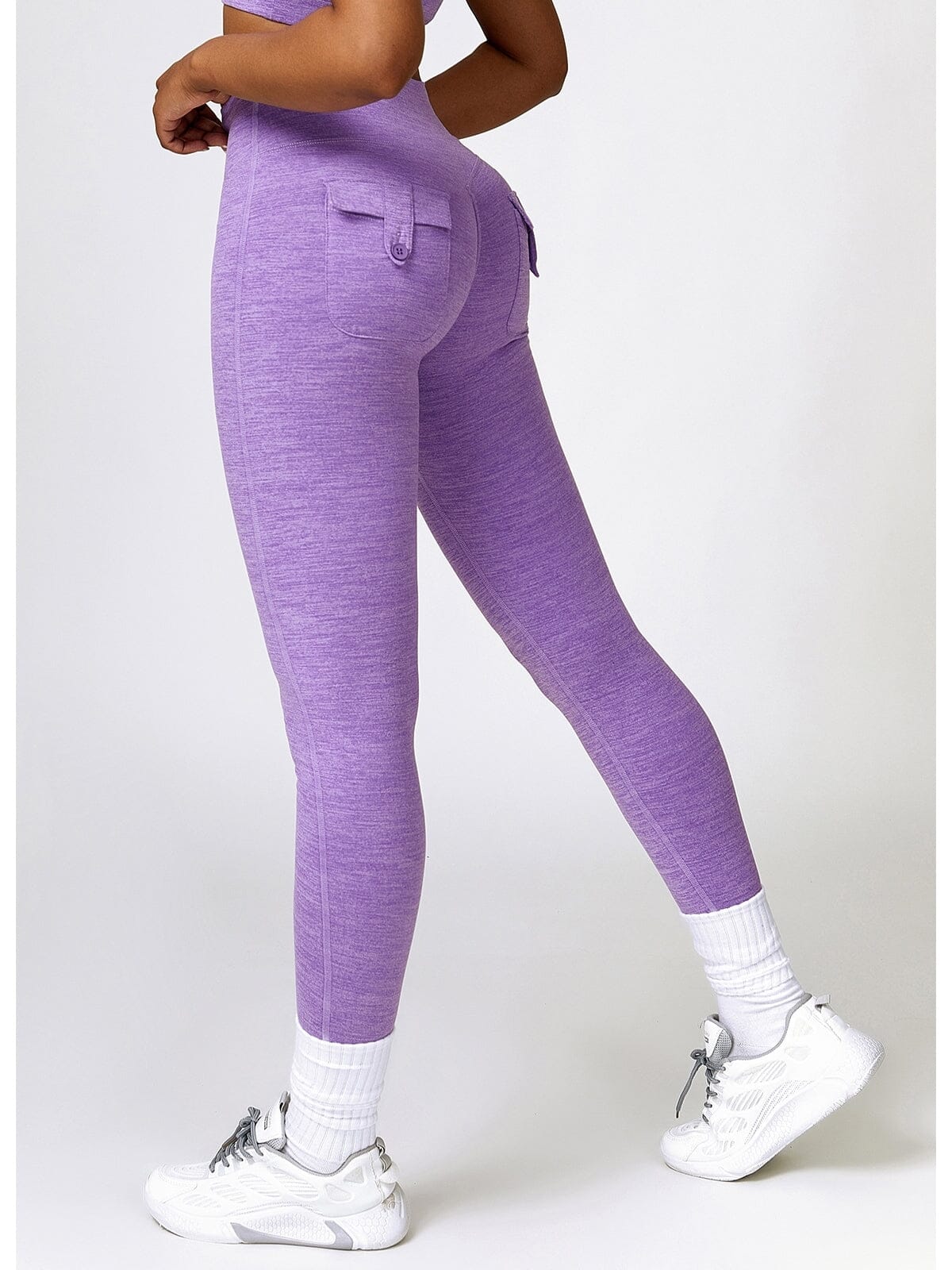 Legging Push Up Poches Chiné - Joséphine Leggings helankezatrening.com sa Violet