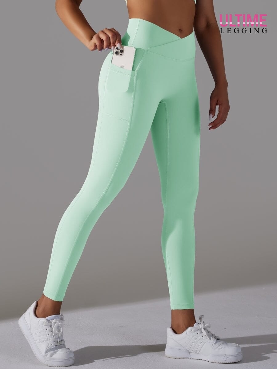 Legging Push Up Poches - Fusion - Ultime-Legging Leggings helankezatrening.com XS Turquoise