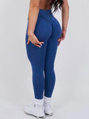 Legging Push Up Taille Haute - Oxyma Leggings helankezatrening.com sa Bleu