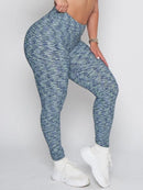 Legging Push Up Texturé Leggings helankezatrening.com sa Bleu