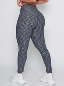 Legging Push Up Texturé Leggings helankezatrening.com sa Bleu marine