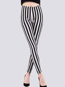 Legging Rayé Noir et Blanc Leggings Ultime-Legging sa