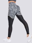 Legging Respirant Sport Sans Couture Push Up - Léopard helankezatrening.com sa