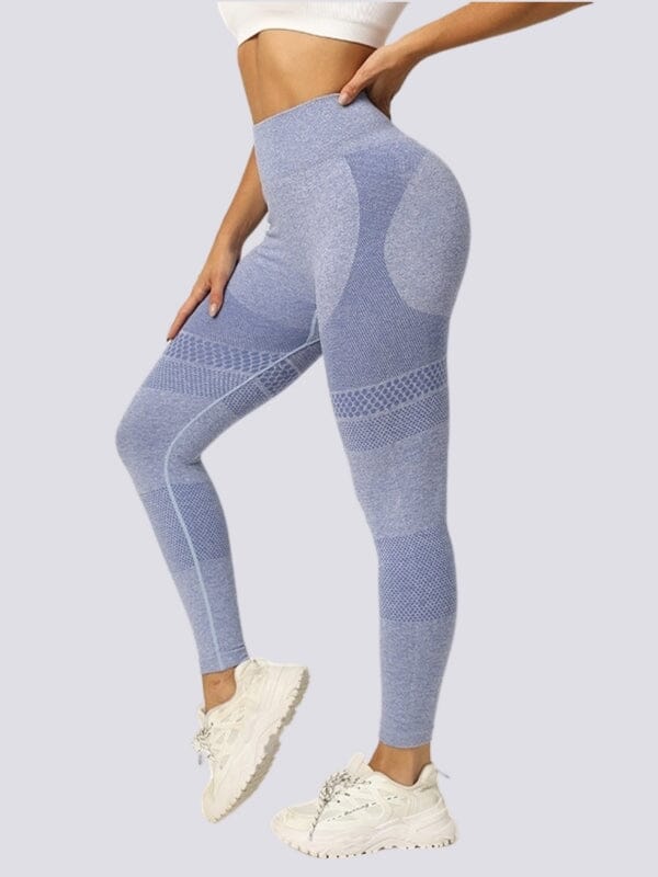 Legging Sans Couture Galbant - Édition limitée Leggings helankezatrening.com sa Bleu