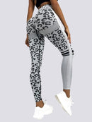 Legging Sans Couture Push Up Sport - Léopard Leggings helankezatrening.com sa Gris