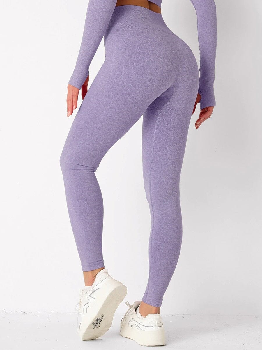 Legging Sans Couture Sport Leggings helankezatrening.com : Legging Femme | Vêtements de Sport sa Violet