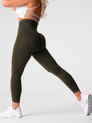 Legging Sensation Nue Push Up - Édition Limitée Leggings helankezatrening.com XS Olive