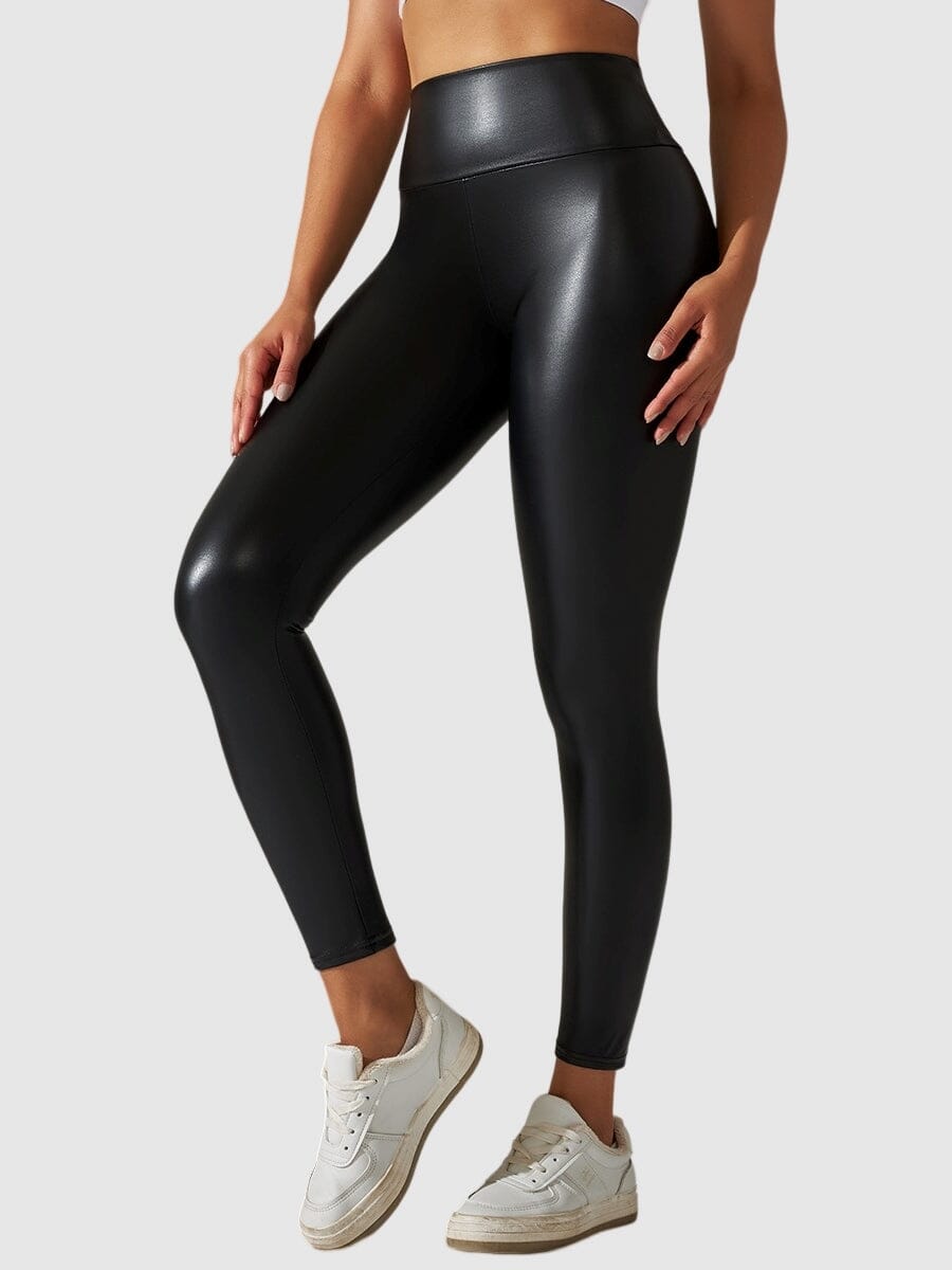 Legging Simili Cuir Sculptant Leggings helankezatrening.com XS Noir