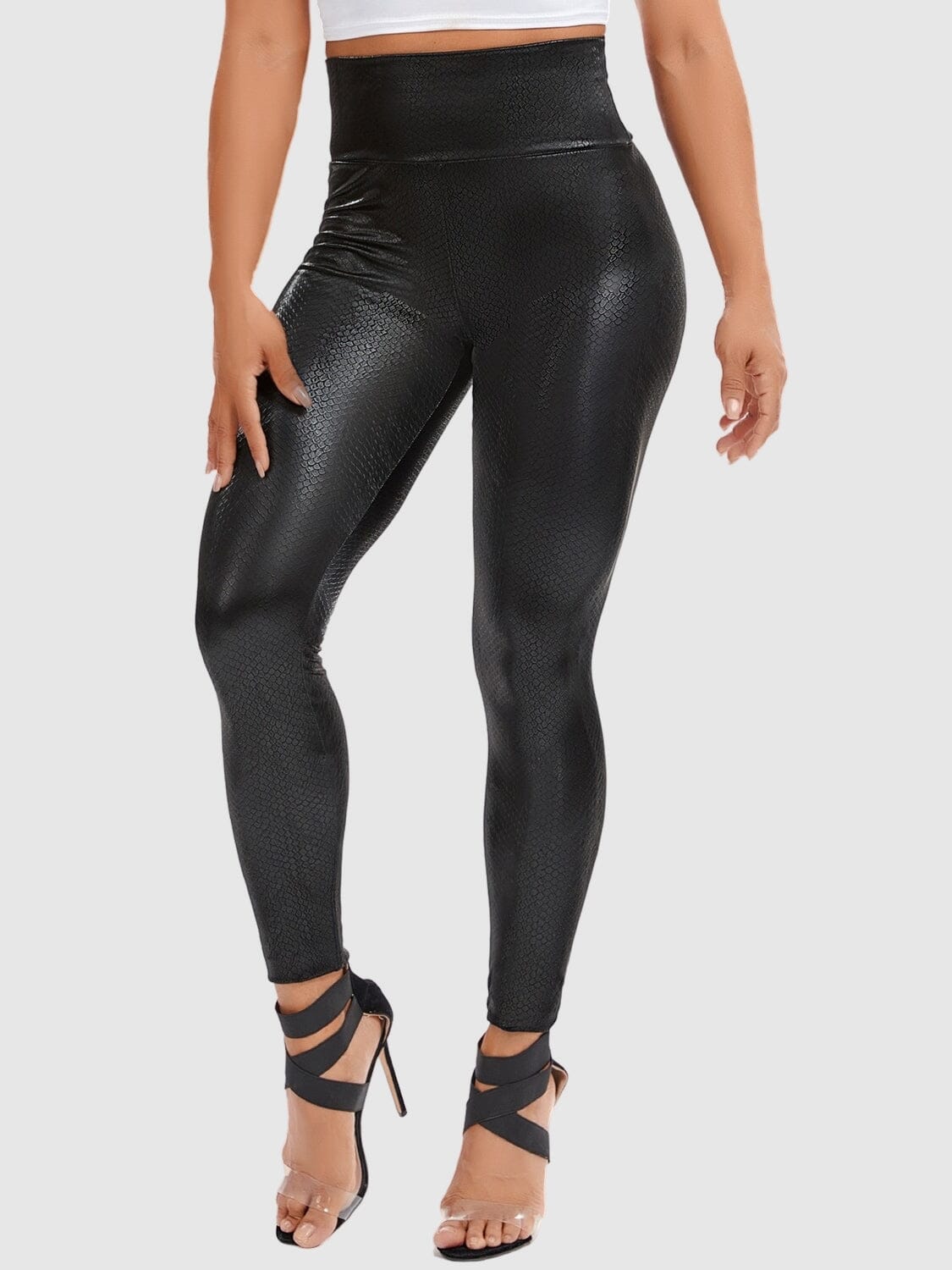 Legging Simili Cuir Serpent Leggings helankezatrening.com sa