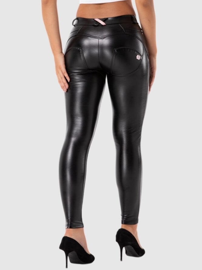 Legging Simili Cuir Taille Basse Push Up Leggings helankezatrening.com sa