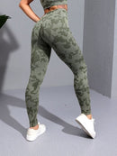 Legging Sport Camouflage Sans Couture Leggings helankezatrening.com : Legging Femme | Vêtements de Sport sa Kaki