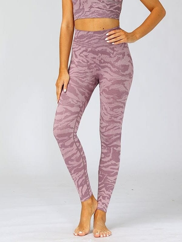 Legging Sport Camouflage Sans Couture Leggings helankezatrening.com : Legging Femme | Vêtements de Sport sa Violet