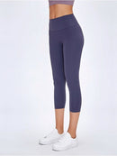 Legging Sport Capri Taille Haute Leggings helankezatrening.com XS Bleu