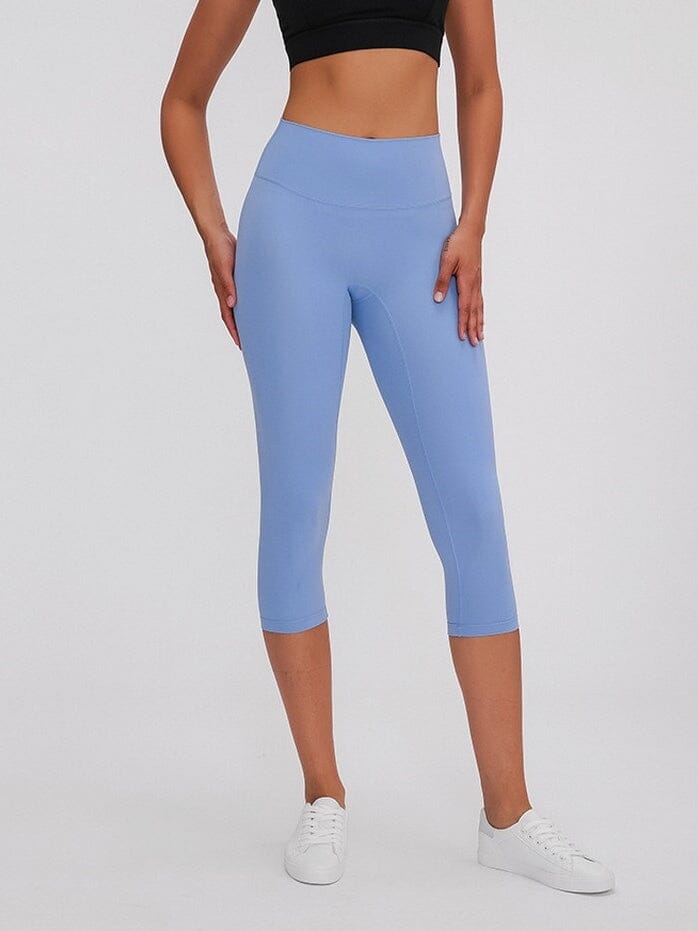 Legging Sport Capri Taille Haute Leggings helankezatrening.com XS Bleu clair