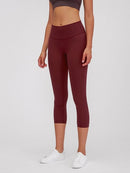 Legging Sport Capri Taille Haute Leggings helankezatrening.com XS Bordeaux