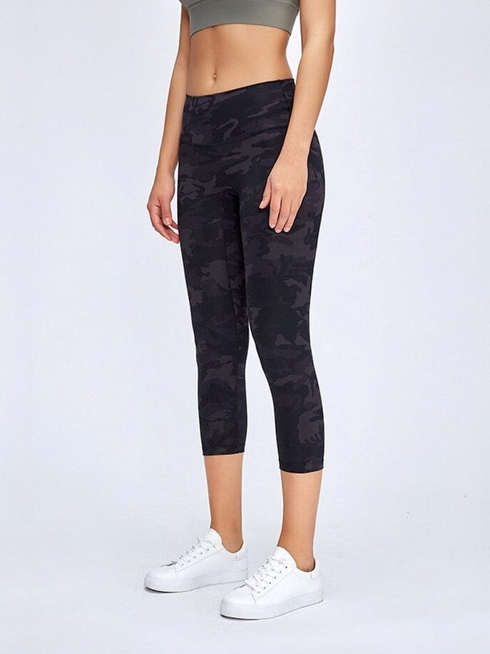 Legging Sport Capri Taille Haute Leggings helankezatrening.com XS Camouflage